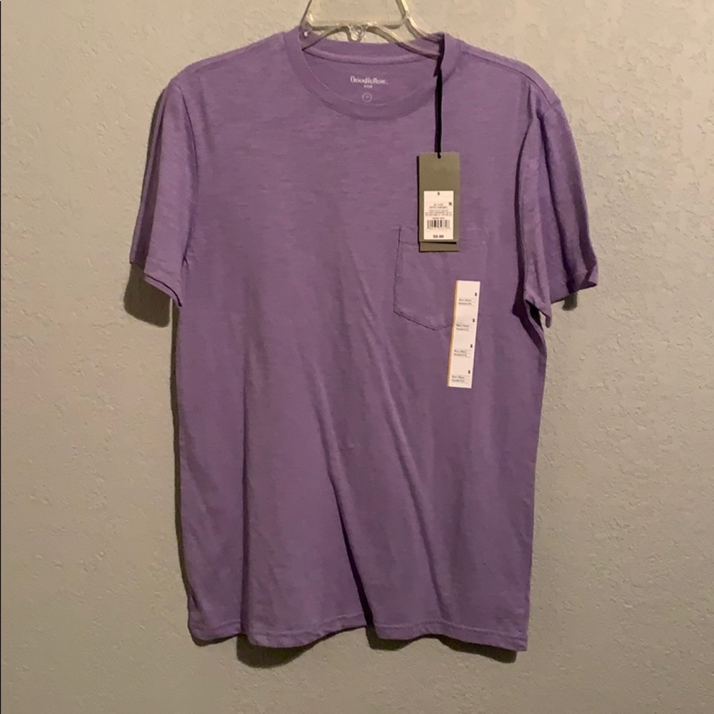 Purple T-shirt with pocket